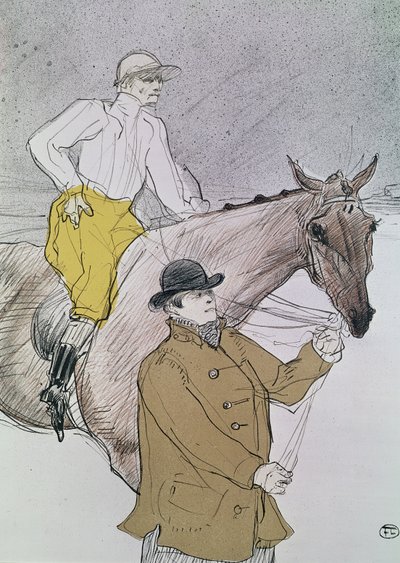 Jockeyn ledde till start av Henri de Toulouse Lautrec
